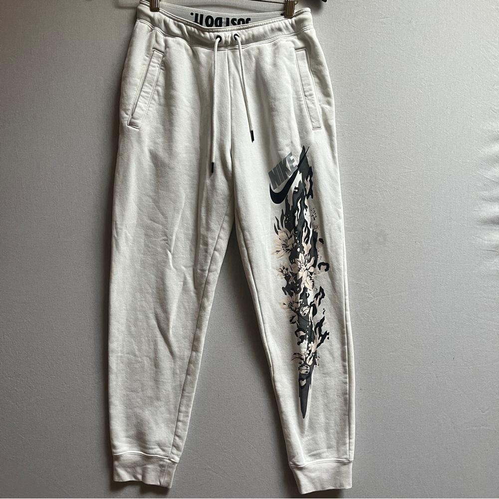 Nike Just Do It Joggers Floral Swoosh Sweatpants Size S